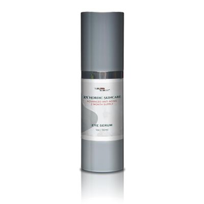 2x Nordic Skincare Serum - 2 Month Supply - Anti Aging Eye Serum - Contains Vitamin C for Dark Circles - Anti Aging Skincare Moisturizing Serum with Aloe Vera & Vitamin E - Improve Wrinkles & Eye Bags