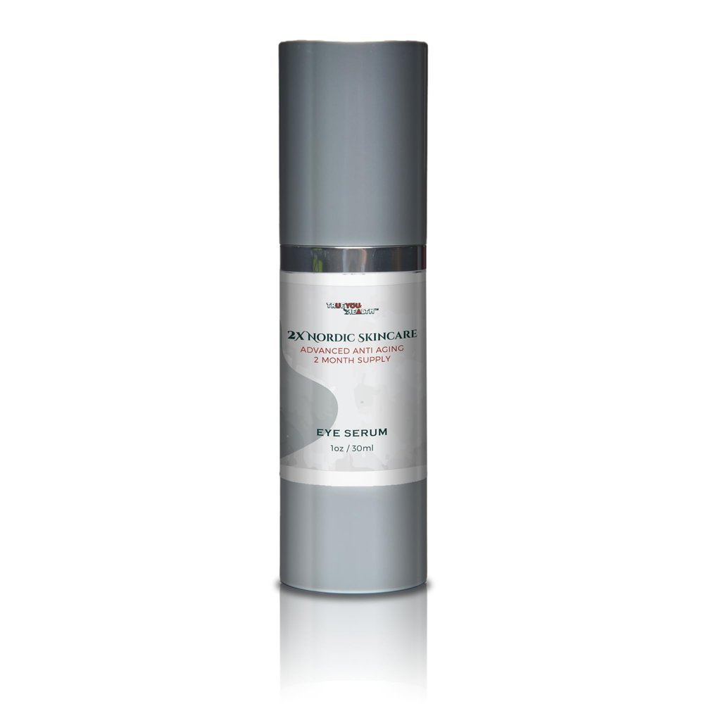 2x Nordic Skincare Serum - 2 Month Supply - Anti Aging Eye Serum - Contains Vitamin C for Dark Circles - Anti Aging Skincare Moisturizing Serum with Aloe Vera & Vitamin E - Improve Wrinkles & Eye Bags