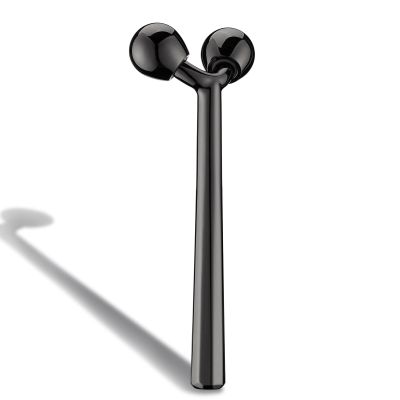 Tekson Face Roller, Facial Metal Massager, Massage Tool for face (Black)