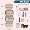 Wedama Toiletry Bag for Women, Medium Cosmetic Travel Bag, Hanging Toiletry Bag for Bathroom, Thickened PVC Waterproof Makeup Bag, Toiletries Bag for Travel Business Trips and Camping, Dark Blue view 2