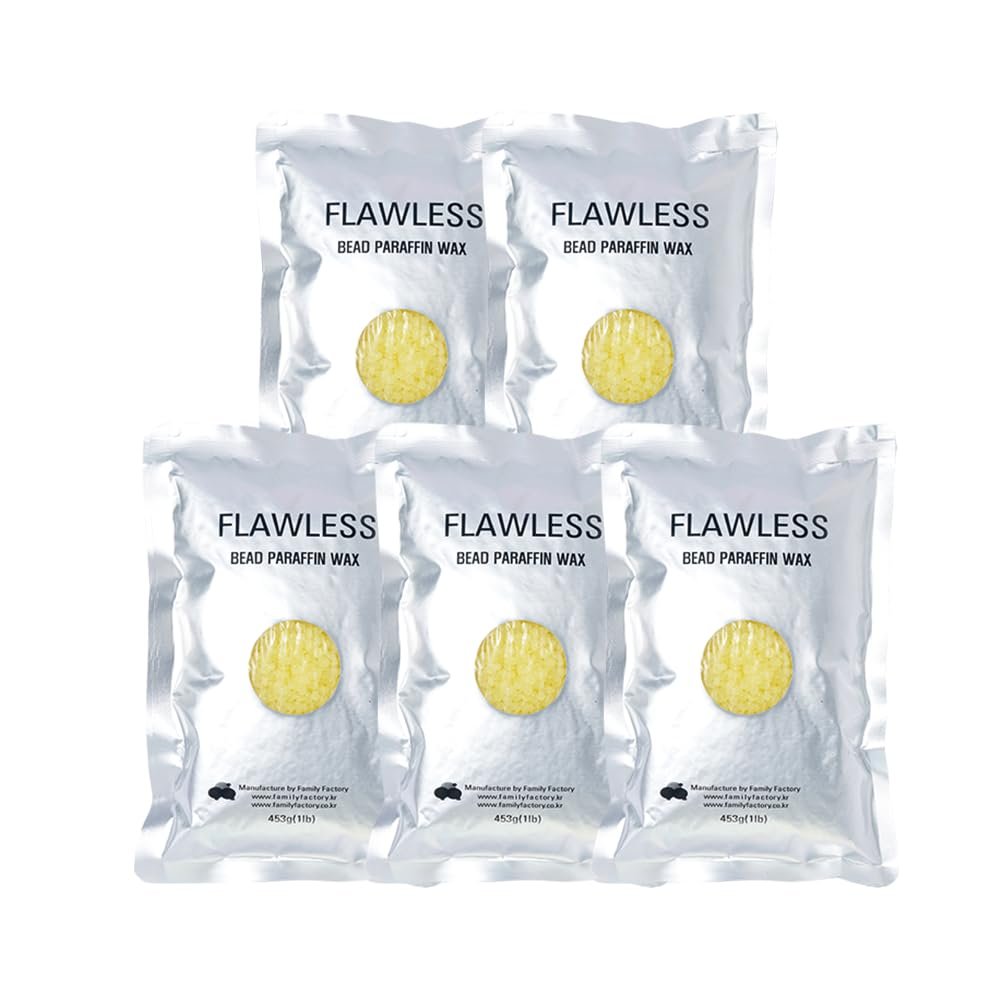 [Haeyo] Haeyo Bead Paraffin Wax 1Box (5ea), Paraffin Bath Wax for Hand and Foot, Non-irritating, Wide Selection, Improve Skin Condition and Elasticity, Safe and Comfortable (Orange)