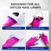 AIRSEE Premium UPF 50+ UV Protection Gloves for Gel Manicures - Fingerless Design for Professional Solon & Home Use, Anti UVA/UVB, Breathable Cool Tech Gloves for UV Lamp & Sun Protection (Neon Pink) view 4