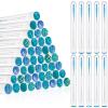 200 Pieces Mascara Wand Tube Set 100 Pcs Lash Spoolies for Eyelash Extensions 100 Pcs Diamond Empty Mascara Brush Disposable Colorful Eyebrow Applicator Makeup Tool (Turquoise) view 1
