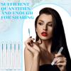 200 Pieces Mascara Wand Tube Set 100 Pcs Lash Spoolies for Eyelash Extensions 100 Pcs Diamond Empty Mascara Brush Disposable Colorful Eyebrow Applicator Makeup Tool (Turquoise) view 4