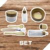 BEECO GIF2U Face Mask Mixing Bowl Set Bamboo,7 Pcs DIY Facemask Mixing Tool Kit with Facial Mask Bowl,Spatula,Spoon,Brush,Empty Refilable Lotion Pump Bottle,Cream Jar and Dropper Bottle for Skincare view 2