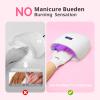 AIRSEE UV Gloves for Nail Lamp,Professional UPF50+ UV Protection Gloves for Manicures Nail Art,Fingerless Gloves That Shield Skin from The Sun and Nail Lamp (White) view 3