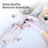 AIRSEE UV Gloves for Nail Lamp,Professional UPF50+ UV Protection Gloves for Manicures Nail Art,Fingerless Gloves That Shield Skin from The Sun and Nail Lamp (White) view 4