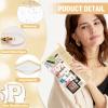 2 Pcs Boho Straw Clear Makeup Letter Pouch, Sunscreen Bags for Travel Beach, Waterproof SPF Best Beach Accessories view 3