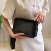 2023 New White Simple and Fashionable Transparent Makeup Bag Large Capacity Storage Bag Portable Advanced Feel Handbag (white) view 2