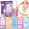 nbc BeautiLab Pedicure Foot Soak Set - Upgraded 6 in 1 Foot Spa, Foot Bath Spa, Pedicure Kit for Tired & Dry Cracked Feet, Athletes Feet, Bad Odor, Softens Calluses (3 Set Lavender) view 1