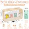 2 Pcs Chenille Letter Clear Makeup Bag Mama Baby Pouch, Mama Baby Hospital Duffle Bag Clear Diaper Bag Organizing Pouches with Zipper, Travel Baby Toiletry Bag Nylon Cosmetic for Women Girl(MAMA+BABY) view 2
