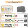 2 Pcs Chenille Letter Clear Makeup Bag Mama Baby Pouch, Mama Baby Hospital Duffle Bag Clear Diaper Bag Organizing Pouches with Zipper, Travel Baby Toiletry Bag Nylon Cosmetic for Women Girl(MAMA+BABY) view 4