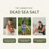 Nature Packaged Dead Sea Salt (16oz) - Direct from The Shore of The Dead Sea - Organic Salt for Body Scrubs, Adding to Baths, and Foot Soaking 2 Packs view 2