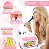 2 Pcs Chenille Letter Clear Makeup Bags FaceHair Pouch, Preppy Patch Travel Face Bag Zipper with Handle, Travel Hair Bags for Hair Stuff Waterproof Cosmetic Toiletry Storage for Women Girl(HAIR+FACE) view 3