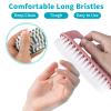 Amaxiu Hand Nail Cleaning Brush, 2 Pcs Durable Stiff Bristles Fingernails Scrub Cleaner with Handle Heavy Duty Deep Scrubber Cleaning Under Nails for Mechanics Gardeners Men(Pink, Green) view 4