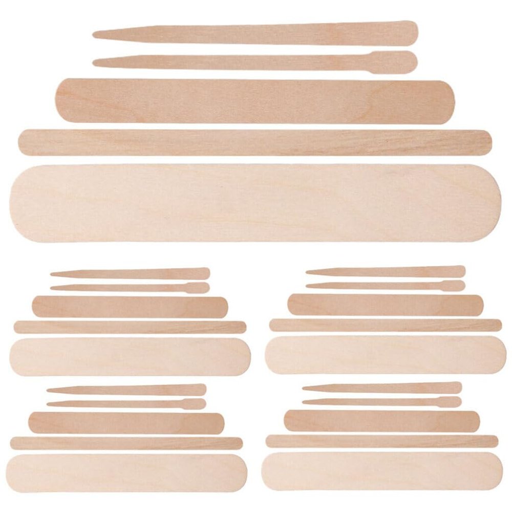 EXCEART 500pcs Wax Sticks for Hair Removal Applicators Smooth Body Waxing Tools for Easy Hair Removal for Daily Use