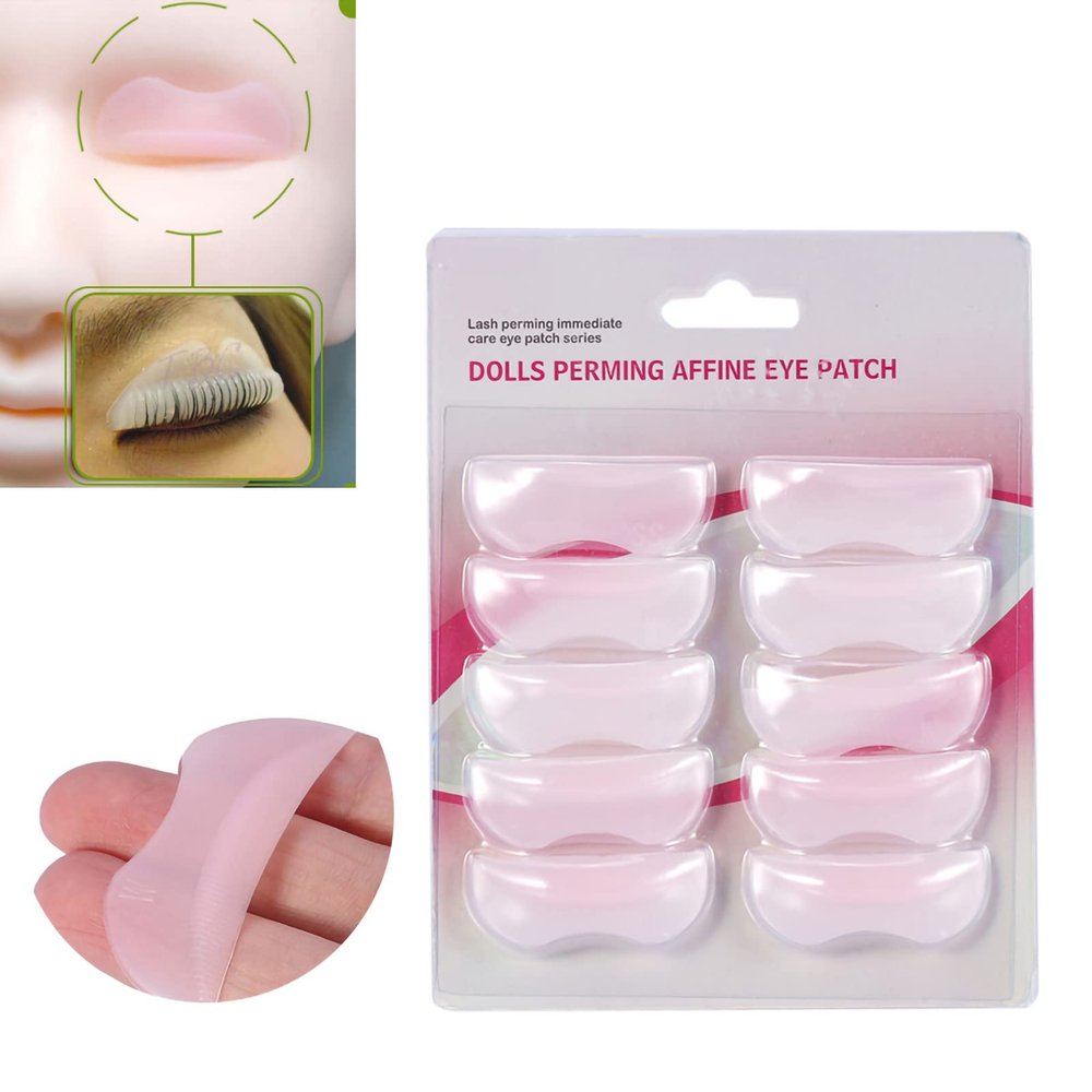 5Pairs/Set Silicone Eyelash Perming Curler, 3D Eyelash Perming Curling Shield Pad Patch, Lash Lift Rods, Lashes Extension Makeup Tool for Eyelash Perm Lifting Lift