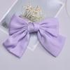 Oversized black bow barrettes japanese adults and children red hairpin back head spring clip hairware view 1