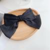 Oversized black bow barrettes japanese adults and children red hairpin back head spring clip hairware view 3
