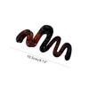 Big Waves Hair Clip,Acetate Claw Clip for Women,Women Hair Accessories,Pack of 2,Brown view 2