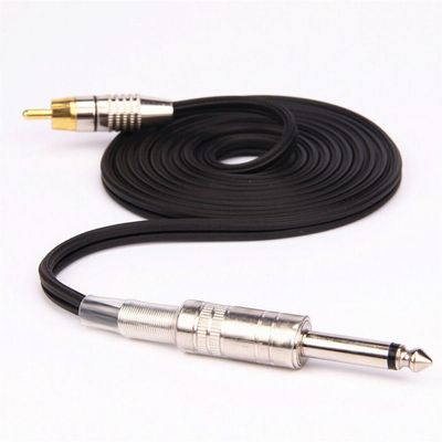 1 Pcs Of Soft Silicone Tattoo Power Supply RCA Cord Tattoo Machine 1.8M 7 Foot Long