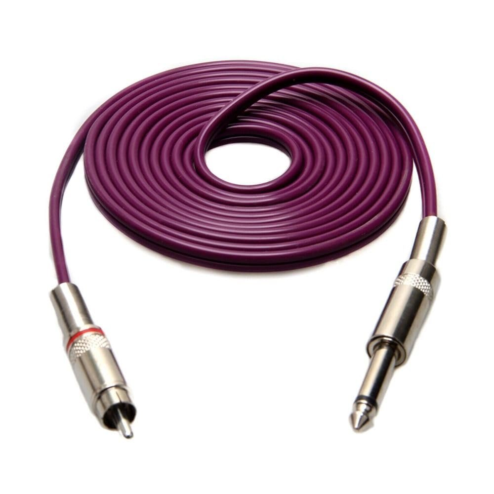 1 Pcs Of Purple 2.4M 8' FT Soft Silicone Power Supply RCA Cord For Tattoo Machine