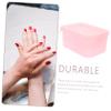 Beaupretty 2pcs Double Nail Soak Bowl for Manicure Premium Nail Soaking Bowls for Home Salon Use Stylish Transparent view 3