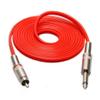 1 Pcs Of Red 2.4M 8' FT Soft Silicone Power Supply RCA Cord For Tattoo Machine view 1