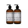 GARRISON+HOME - Introducing the Power-Packed 2-Pack Reusable Glass Bottle Hand Soaps - Enriched with Vibrant Lemon Verbena and Infused Essential Oil Blend - 16 fl oz Each! view 1