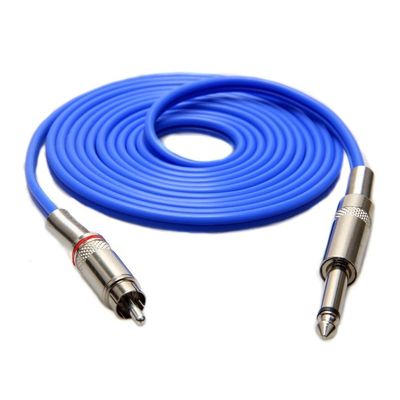 1 Pcs Of Blue 2.4M 8' FT Soft Silicone Power Supply RCA Cord For Tattoo Machine