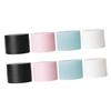FRCOLOR 16pcs Refillable Plastic Cream Jars Leak Travel Containers for Face Cream Lotion Cosmetics Multi White Black for Makeup and Craft Supplies view 1
