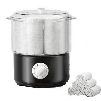 Towel Steamer Spa Facial Skin Moisturizing Tool Electric Hot Towels Warmer Foe Salon Shaving Barber Timing Function Fast Heating Towel Cabinet,White,23 * 20.5cm
