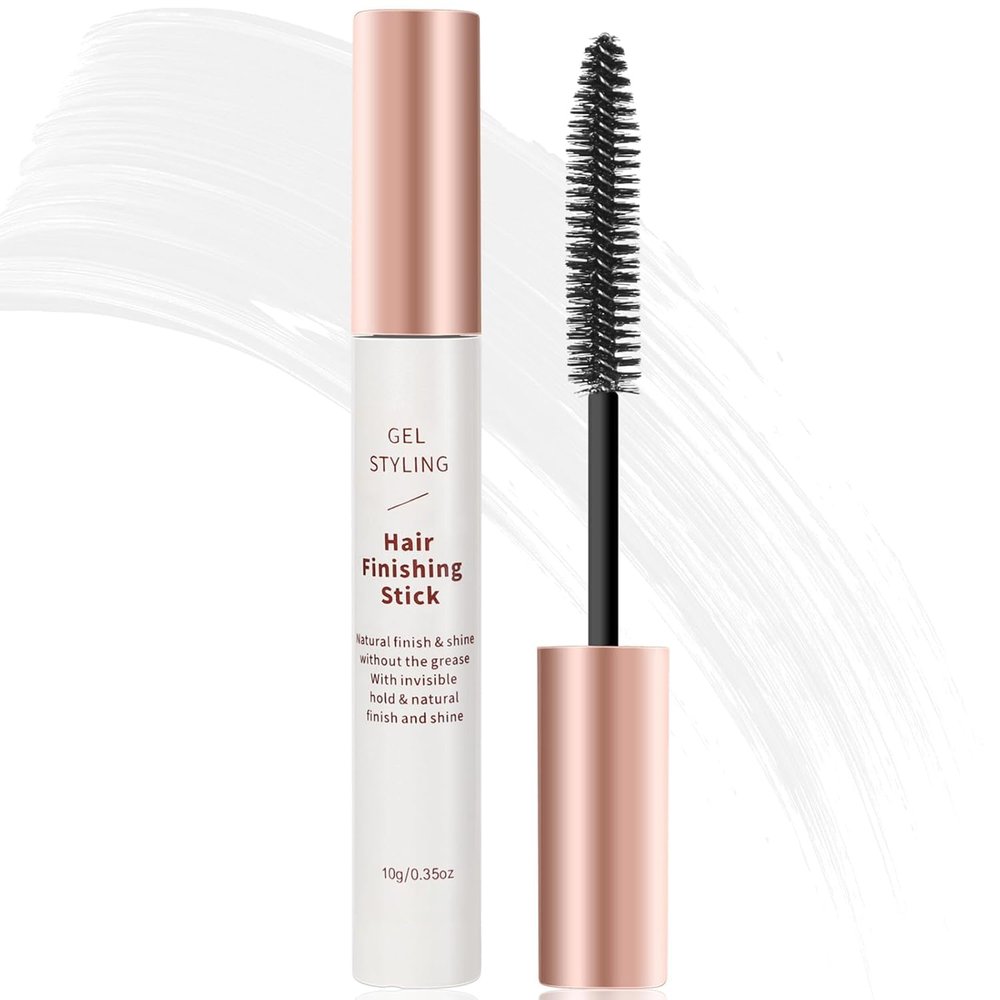 BEUKING Broken Small Hair Finishing Stick Hair Smoothing Cream Loose Hair Quick Styling Non-Greasy Non-Sticky Bangs Styling Gel for Frizz Control & Fixing Stereotypes Hair Mascara for All Hair Types