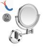 7X Wall Mounted Makeup Mirror LED Magnification Bathroom Mirror Wall Mirror Cosmetic Mirror Double Sided LED Swivel 360 Extendable for Bathroom, Spa,Orb,hardwire view 1
