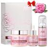 ANAiRUi Rose Skincare Gift Set, Christmas Gift for Women, Facial Skincare Kit for Women, Rose & Squalane Face wash and Moisturizer Set with Clay Mask, Face Cleanser and Facial Oil, Purify, Hydrate view 1