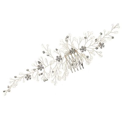 Beaupretty Bridal Hair Comb Rhinestone and Elegant Side Hair Accessory for Weddings Comfortable and Secure Fit for Special Occasions and Photoshoots