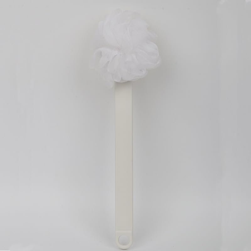 Bathroom Soft bristles Shower Brush with Bath Ball on Both Sides, Bath Brush with Long Handle, Bath Massage Brush, Back scrubbing Bath Artifact