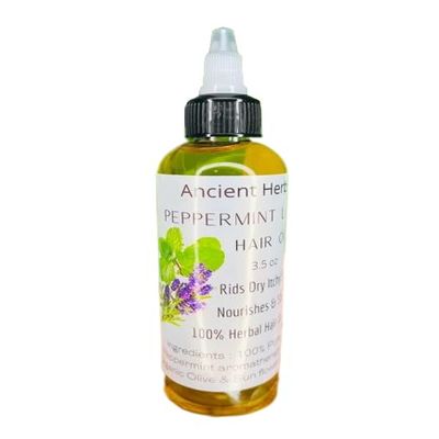 Ancient Herbs Peppermint Lavender Herbal Hair Oil 3.5 oz