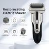 Head Shavers for Bald Men, Reciprocating Electric Shaver 3 Blade Shaving System USB Rechargeable Shaving Machine for Men Razor Shaver Barber Electric (Color : Silver) view 2