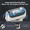 Head Shavers for Bald Men, Reciprocating Electric Shaver 3 Blade Shaving System USB Rechargeable Shaving Machine for Men Razor Shaver Barber Electric (Color : Silver) view 3