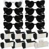 16pcs Bridesmaid Proposal Gifts 4.1inch square Matte Bachelorette Claw Clips Sunglasses set of 12 Girls Trendy Cute Hair Clips for Wedding Party Favors(16pcs White&Black) view 1