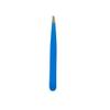 Eyebrow Tweezers - Slant | Professional Stainless Steel Tweezers for Eyebrows - Great Precision for Facial Hair, Splinter and Ingrown Hair Removal Professional Grade (Blue) view 1