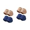 FOMIYES 4pairs Supple Half Feet Socks for Cracked Heel Protection Elastic Toeless Moisturizing Heel Sleeves view 1