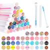 110 Pcs Disposable Mascara Brushes Diamond Eyelash Spoolies Makeup Brush Mascara Wand in Sanitary Tube Lash Supplies view 1