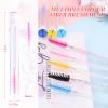 110 Pcs Disposable Mascara Brushes Diamond Eyelash Spoolies Makeup Brush Mascara Wand in Sanitary Tube Lash Supplies view 4