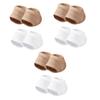 FRCOLOR 6pairs Breathable Gel Heel Socks for Men and Women of Elastic Heel Covers Comfortable Foot Sleeves and view 1