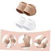 FRCOLOR 6pairs Breathable Gel Heel Socks for Men and Women of Elastic Heel Covers Comfortable Foot Sleeves and view 2