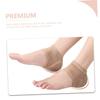 FRCOLOR 6pairs Breathable Gel Heel Socks for Men and Women of Elastic Heel Covers Comfortable Foot Sleeves and view 4
