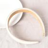Satin White Padded Hairbands for Women and Girls - Wide Non-Slip Soft Fabric Hair Accessories view 3