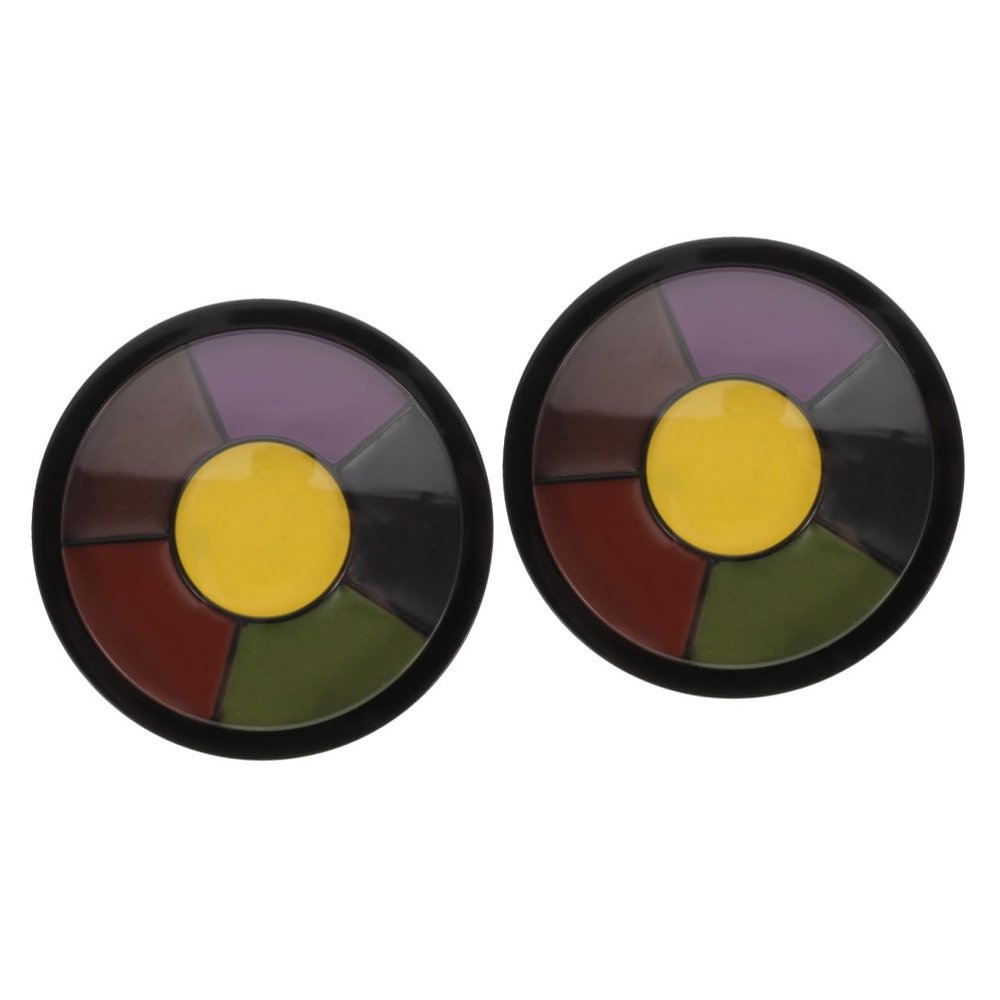 FOMIYES 2pcs Makeup Pigment Palette for Halloween Cosmetic Colors Realistic Face Body Paint for Parties Festivals Costumes for Zombie Makeup Creative Looks